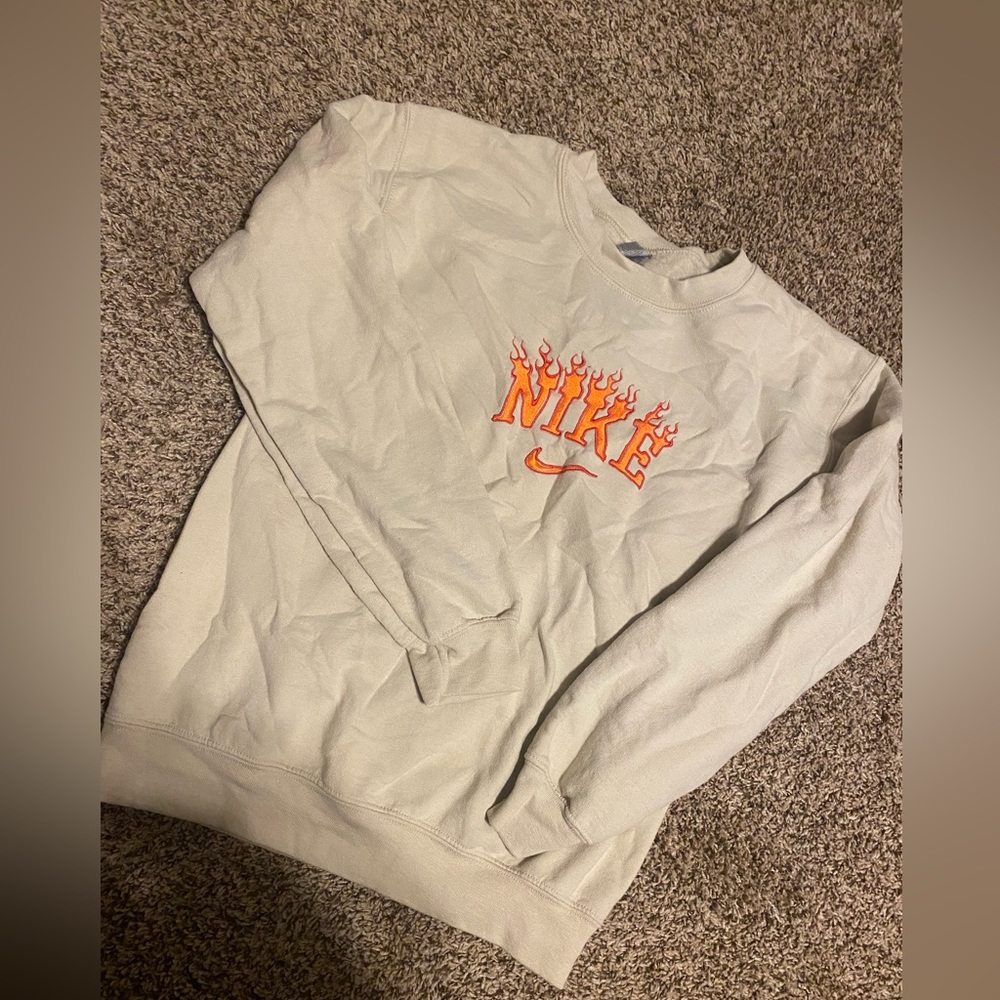 Embroided gildan sweatshirt